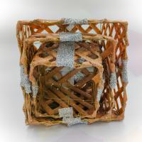  Rattan 3lü Hediye  paketleri - Gümüş