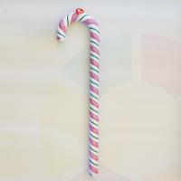 92cm pembe beyaz simli Baston şeker