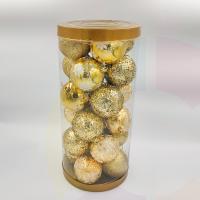 Altın 24lü, 8cm süs topu set 2