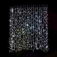  2x9m Beyaz LED Perde, Gün ışığı flaşlı - 1800 LED - Dış Mekan - IP65
