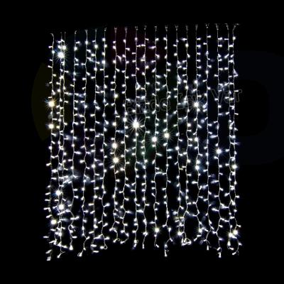  2x1m Beyaz LED Perde, Gün ışığı flaşlı - 200 LED - Dış Mekan - IP65