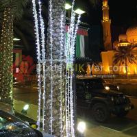Led Işık Beyaz Eklemeli IP65 Yeşil Kablolu Ağaç Süsleme Işığı