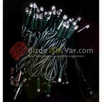 Led Işık Beyaz Eklemeli IP65 Yeşil Kablolu Ağaç Süsleme Işığı