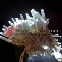 Led Işık Beyaz Eklemeli IP67 1.Kalite Patlayan Işıklı Yılbaşı Işığı